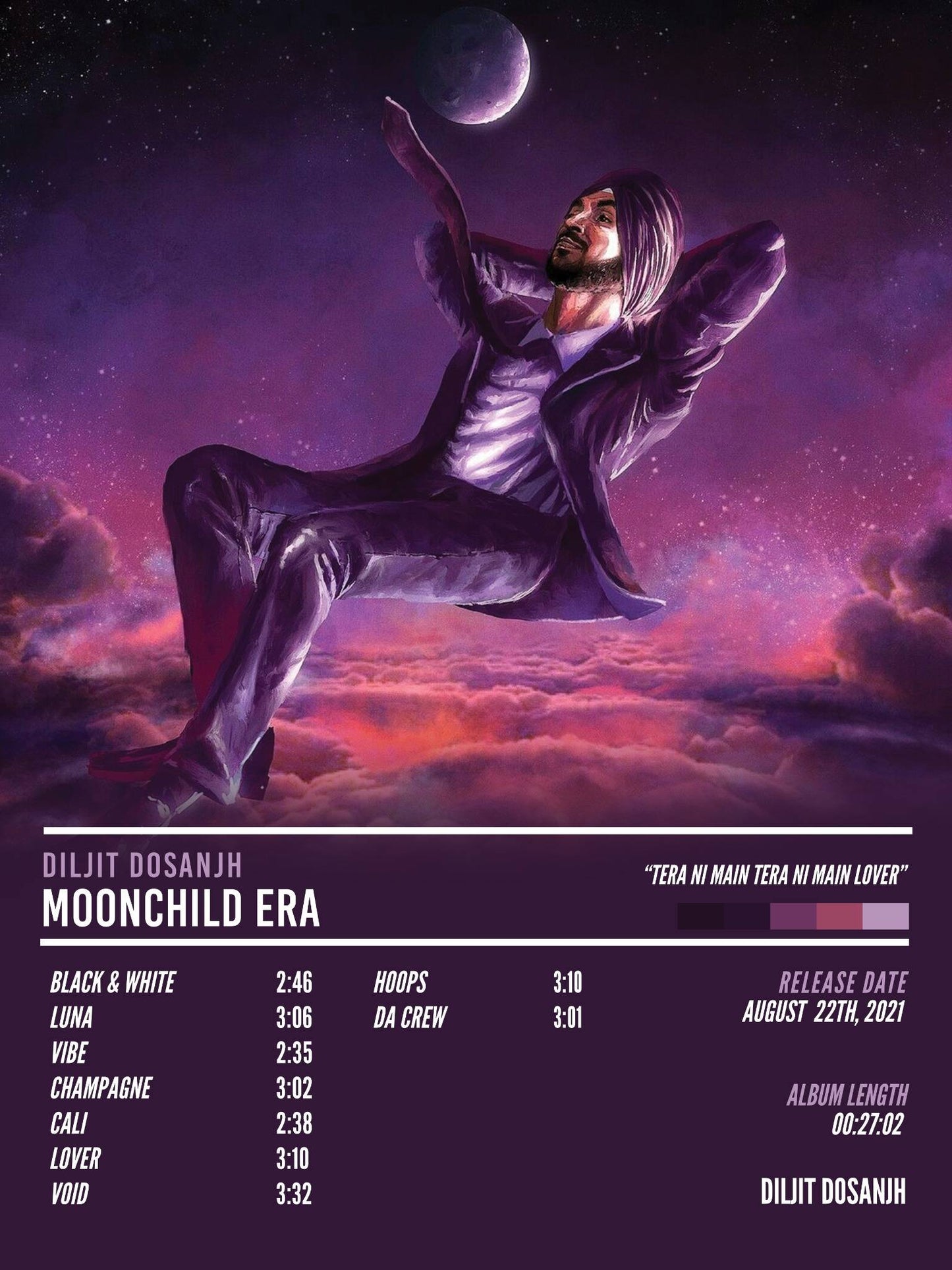 MOONCHILD - DILJIT DOSANJH POSTER