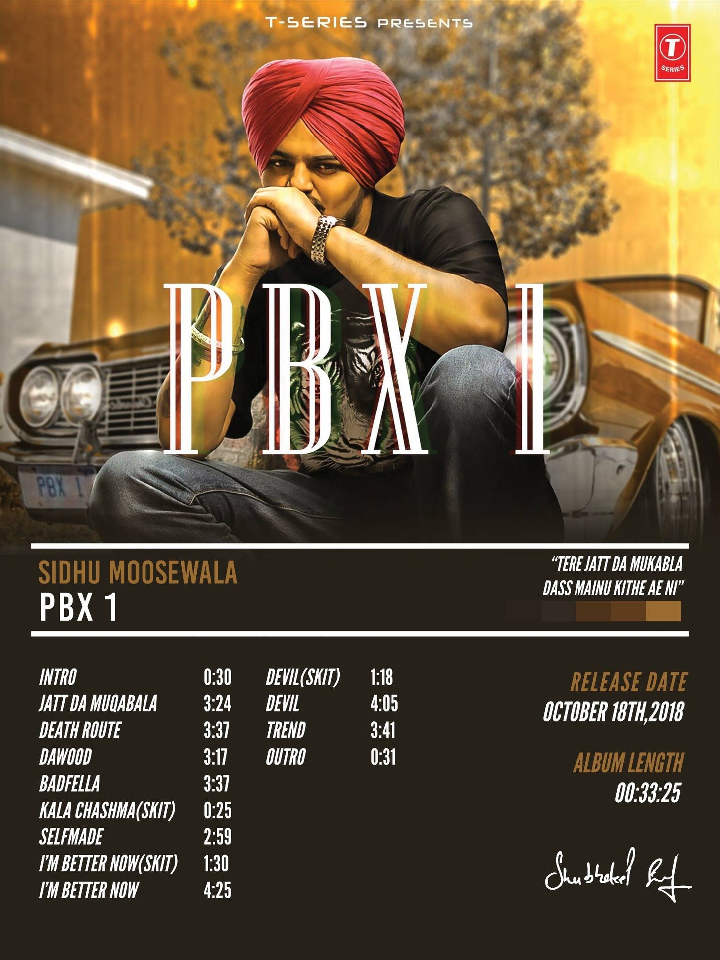 PBX 1 - SIDHU MOOSE WALA POSTER