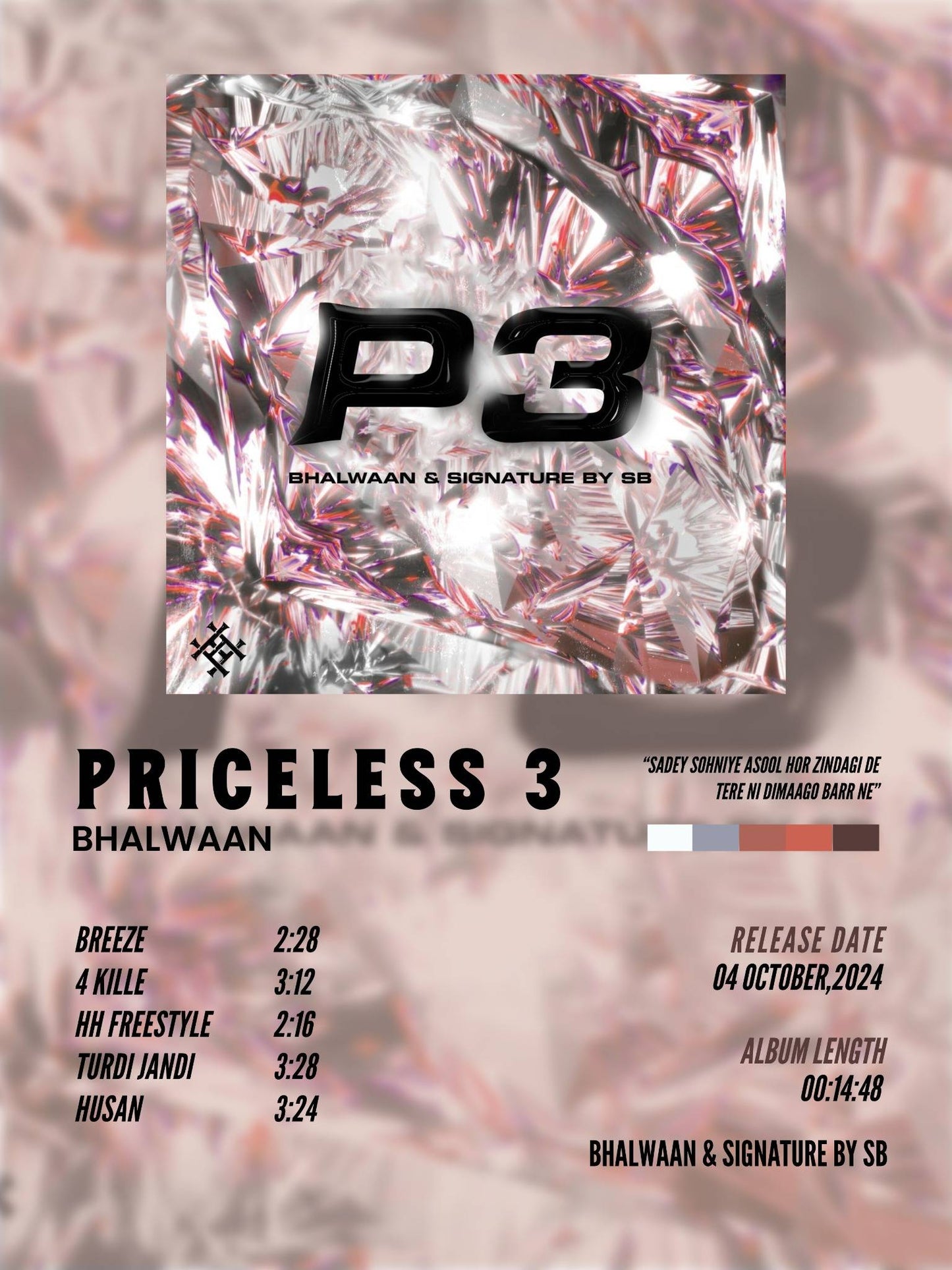 PRICELESS 3 - BHALWAAN POSTER