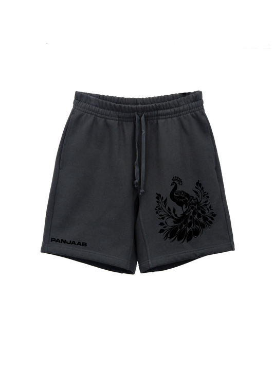 MORNI BLACK HEAVY FLEECE SHORTS