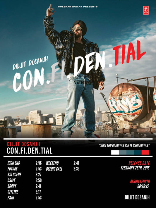 CONFIDENTIAL - DILJIT DOSANJH POSTER