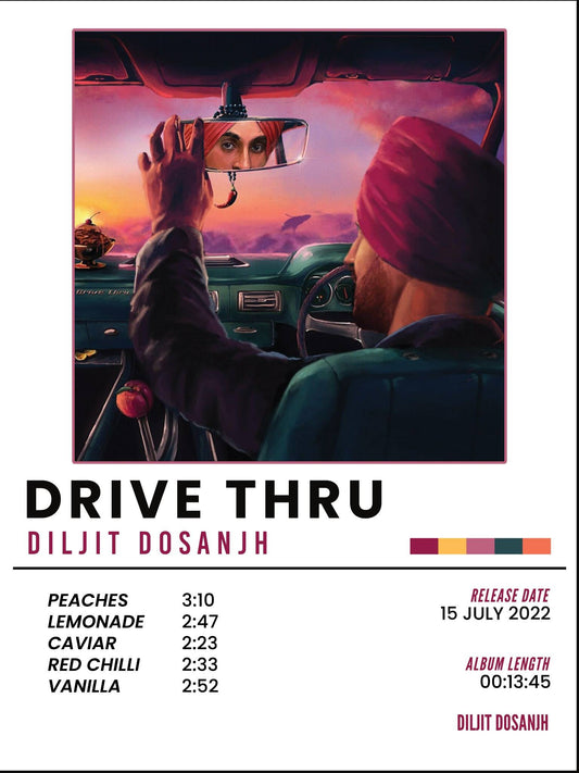 DRIVE THRU - DILJIT DOSANJH POSTER